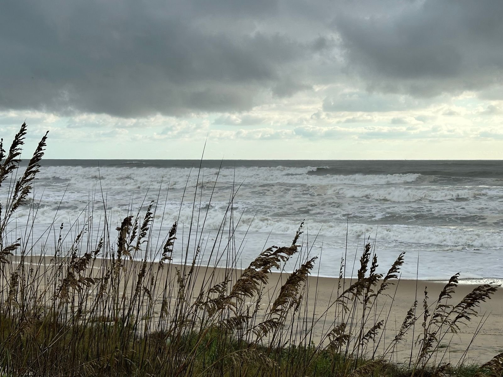 Gentle waves rolling onto the Currituck coast