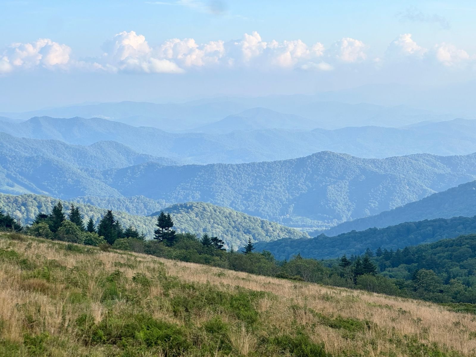Sunrise across the North Carolina mountains